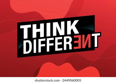 think different poster banner graphic design icon logo sign symbol social media website coupon

