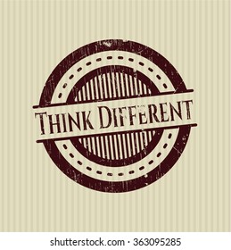 Think Different rubber grunge seal