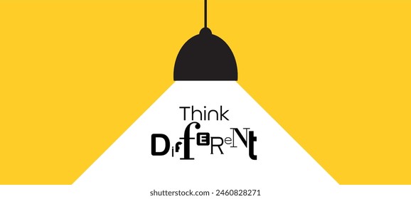 Think different text on white background