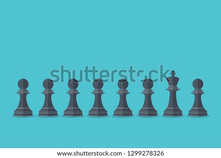Think differently - Being different, standing out from the crowd -The graphic of king also represents the concept of individuality , confidence, uniqueness, innovation, creativity.