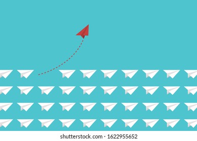 Think Differently Concept. Be different. Be Original. New Idea. Creative Solution.