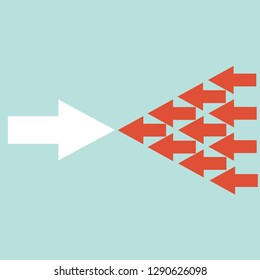 Think differently concept - Vector