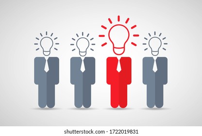 Think differently standing out from the crowd  Being different, move for success in life