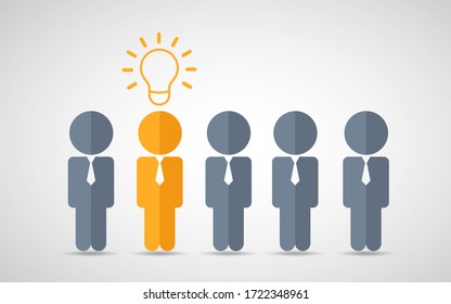 Think differently standing out from the crowd  Being different, move for success in life
