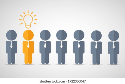 Think differently standing out from the crowd  Being different, move for success in life