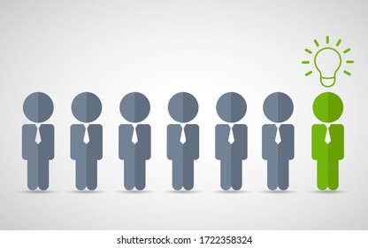 Think differently standing out from the crowd  Being different, move for success in life
