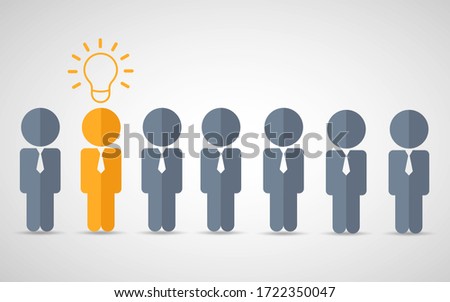 Think differently standing out from the crowd  Being different, move for success in life