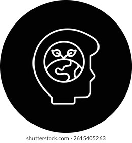 Think Eco vector icon. Can be used for printing, mobile and web applications.