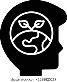 Think Eco vector icon. Can be used for printing, mobile and web applications.