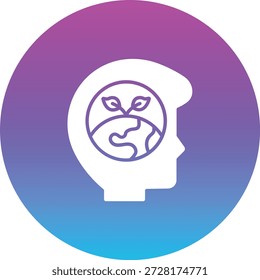 Think Eco vector icon. Can be used for printing, mobile and web applications.