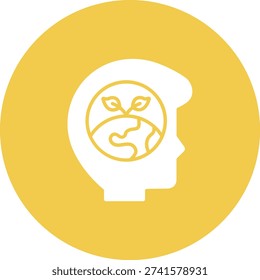 Think Eco vector icon. Can be used for printing, mobile and web applications.
