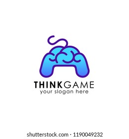 think game icon logo design