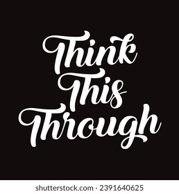 think good thoughts text on black background.