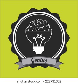 think graphic design , vector illustration