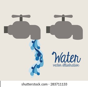Think green design over white background, vector illustration