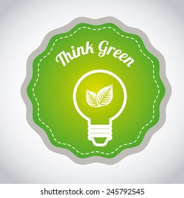 think green design, vector illustration eps10 graphic