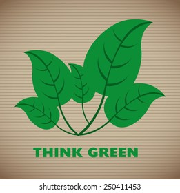 think green design, vector illustration eps10 graphic 