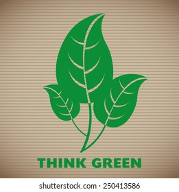 think green design, vector illustration eps10 graphic 