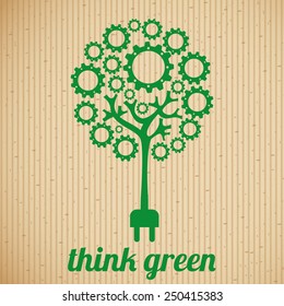 think green design, vector illustration eps10 graphic 