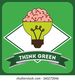 think green design, vector illustration eps10 graphic 