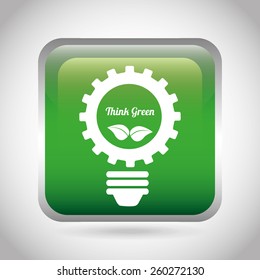 think green design, vector illustration eps10 graphic 