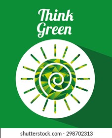think green design, vector illustration eps10 graphic 