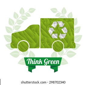 think green design, vector illustration eps10 graphic 