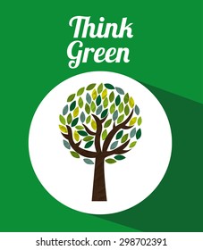 think green design, vector illustration eps10 graphic 