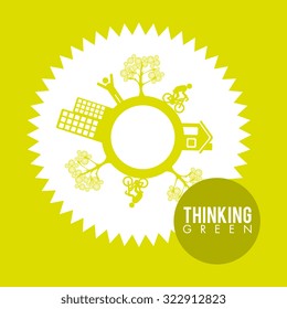 think green design, vector illustration eps10 graphic 