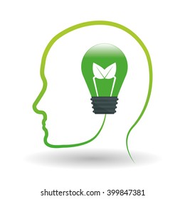 think green design , vector illustration