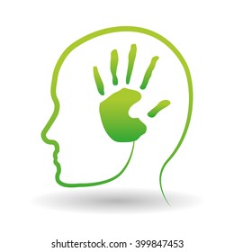 think green design , vector illustration
