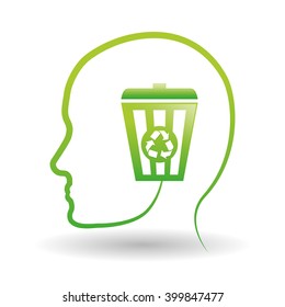 think green design , vector illustration