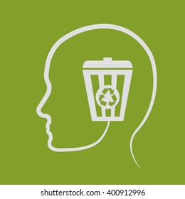 think green design , vector illustration