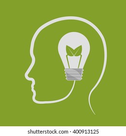 think green design , vector illustration