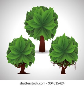 Think green digital design, vector illustration 10 eps graphic