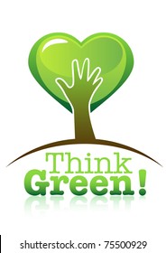 Think Green. Ecology Concept.