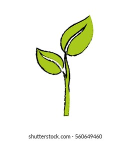 Think green ecology icon vector illustration graphic design