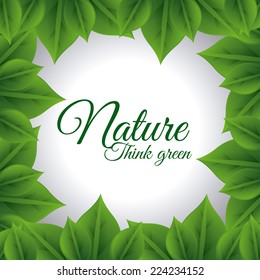 think green graphic design , vector illustration