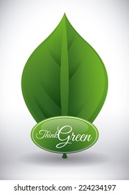 think green graphic design , vector illustration
