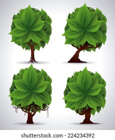 think green graphic design , vector illustration