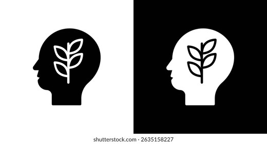 Piensa en el concepto de icono verde, Ilustración vectorial