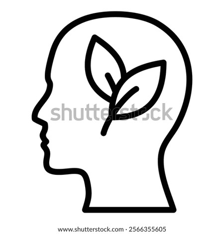 Think Green Icon Element For Design