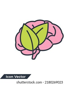 Think Green icon logo vector illustration. nature and ecology symbol template for graphic and web design collection