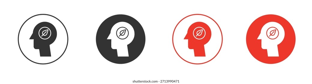 Think green icon. web vector design