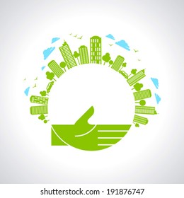 Think Green - Illustration