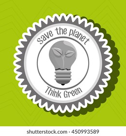 think green isolated icon design, vector illustration  graphic 