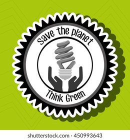 think green isolated icon design, vector illustration  graphic 
