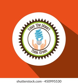 think green isolated icon design, vector illustration  graphic 