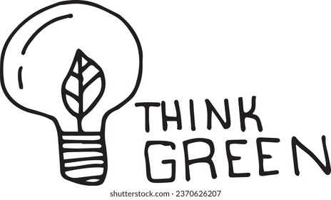 think green, lamp with leaf