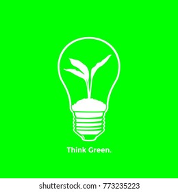 Think Green Logo Design Icon